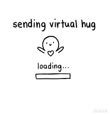 Virtual hug for friends